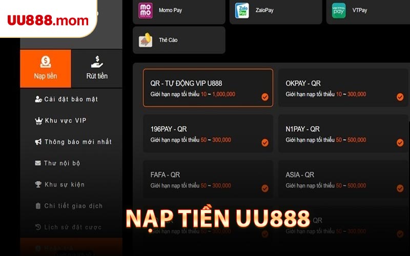 Nạp Tiền UU888